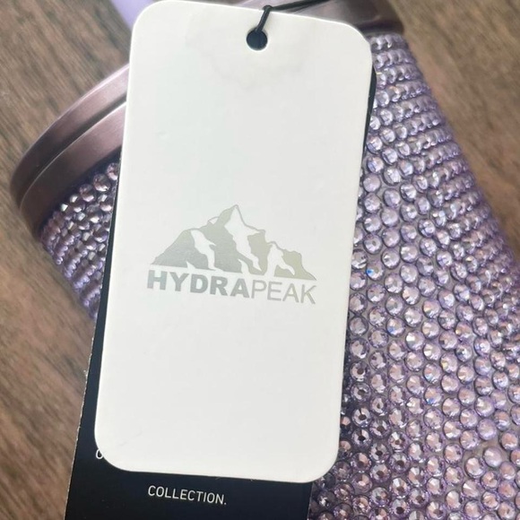 Purple Rhinestone Tumbler with Straw - Picture 4 of 5